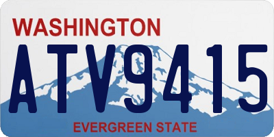 WA license plate ATV9415