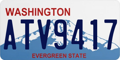 WA license plate ATV9417