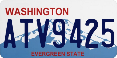 WA license plate ATV9425