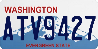 WA license plate ATV9427