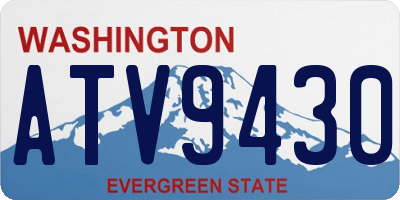 WA license plate ATV9430