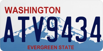 WA license plate ATV9434