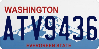 WA license plate ATV9436