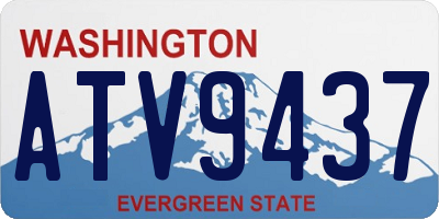 WA license plate ATV9437