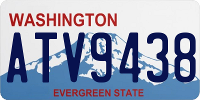 WA license plate ATV9438