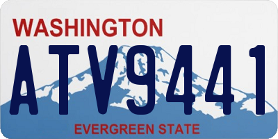 WA license plate ATV9441