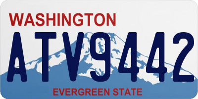 WA license plate ATV9442
