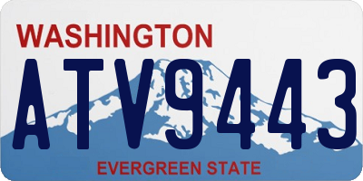 WA license plate ATV9443