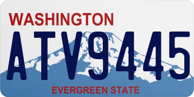 WA license plate ATV9445