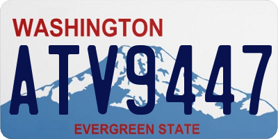 WA license plate ATV9447