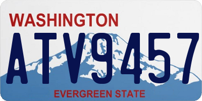 WA license plate ATV9457