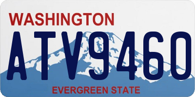 WA license plate ATV9460