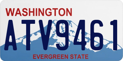WA license plate ATV9461
