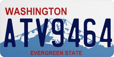 WA license plate ATV9464