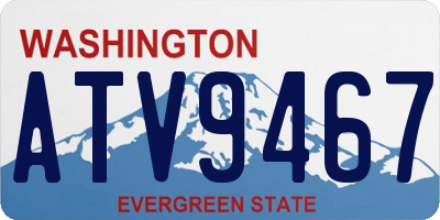 WA license plate ATV9467