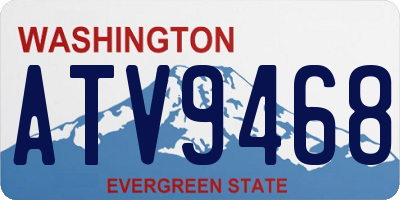 WA license plate ATV9468
