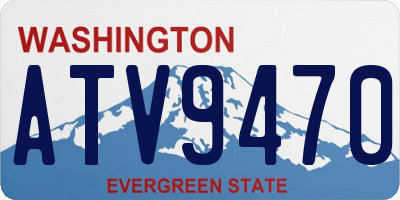 WA license plate ATV9470