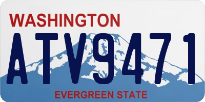 WA license plate ATV9471
