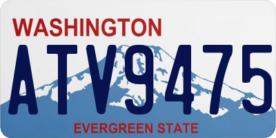 WA license plate ATV9475