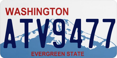 WA license plate ATV9477