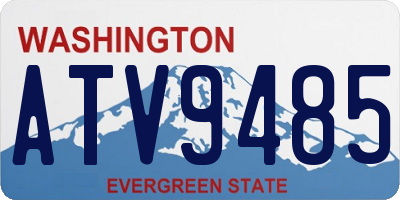 WA license plate ATV9485