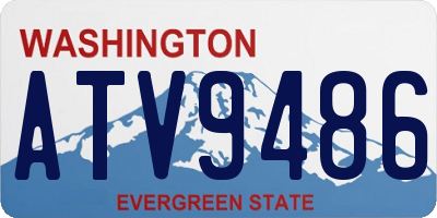 WA license plate ATV9486
