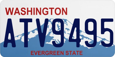 WA license plate ATV9495