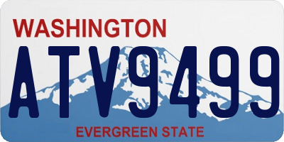 WA license plate ATV9499