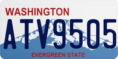 WA license plate ATV9505