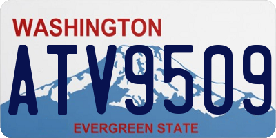 WA license plate ATV9509