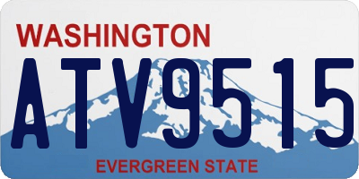 WA license plate ATV9515