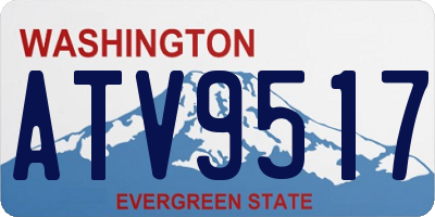 WA license plate ATV9517