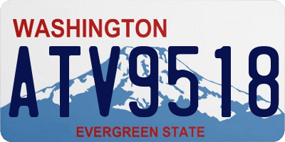 WA license plate ATV9518