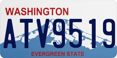 WA license plate ATV9519