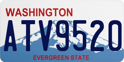 WA license plate ATV9520
