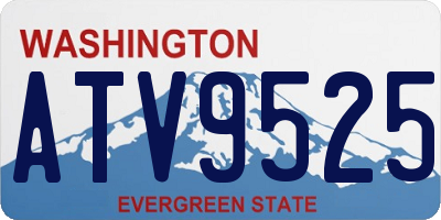 WA license plate ATV9525
