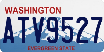WA license plate ATV9527