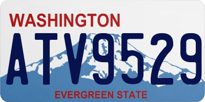 WA license plate ATV9529
