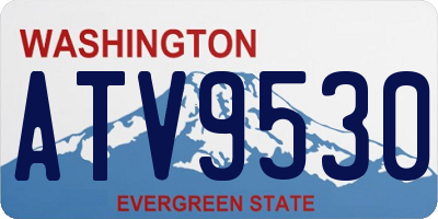 WA license plate ATV9530