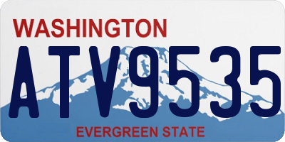 WA license plate ATV9535