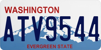 WA license plate ATV9544