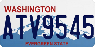 WA license plate ATV9545
