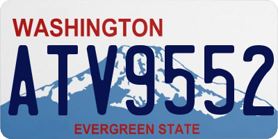 WA license plate ATV9552