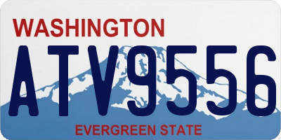 WA license plate ATV9556