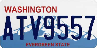 WA license plate ATV9557