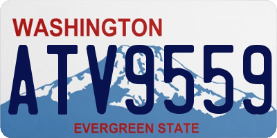 WA license plate ATV9559