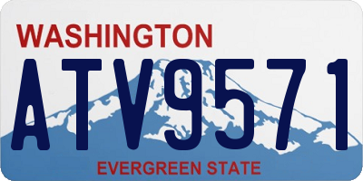 WA license plate ATV9571