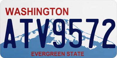 WA license plate ATV9572