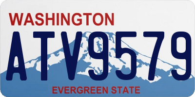 WA license plate ATV9579