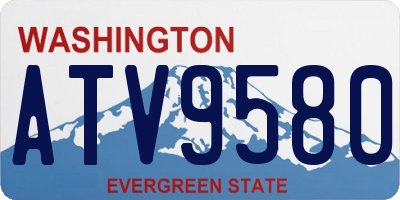WA license plate ATV9580